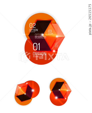 Set of abstract geometric paper graphic layouts Set of abstract geometric paper graphic layouts 26515175