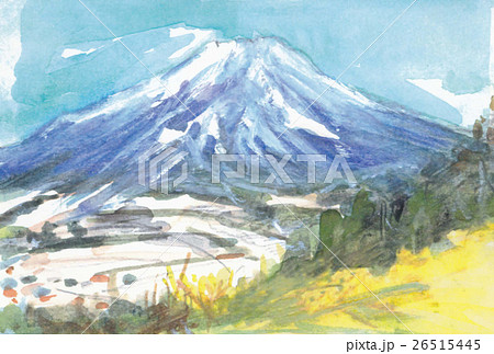 杓子山から望む富士山 26515445