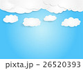 cloud with sky background, vector 26520393