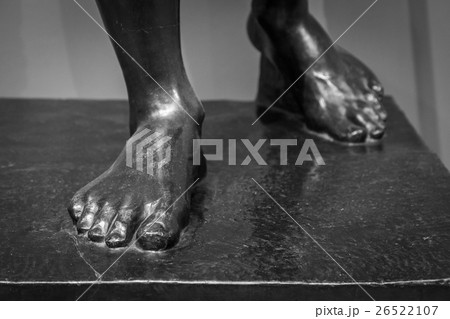 Stone foot of ancient Roman statue 26522107