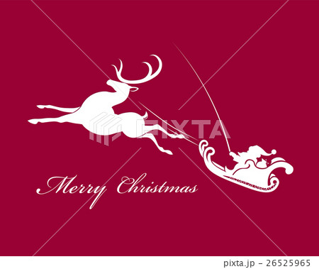 Santa Claus in sleigh with reindeer 26525965