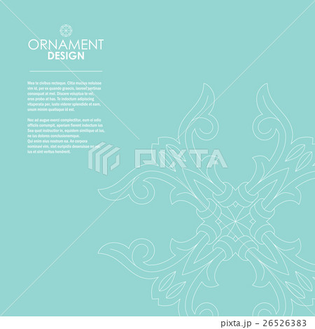 Wallpaper in the oriental style of Baroque. Vector 26526383