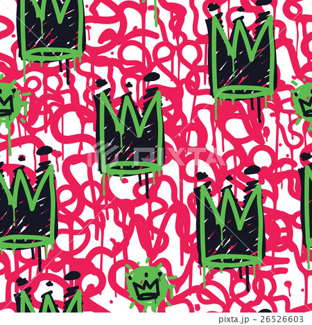 Graffiti Seamless Pattern Color 26526603