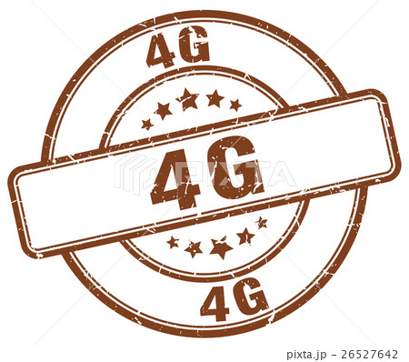 4g brown grunge stamp 26527642