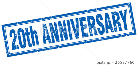 20th anniversary square stamp 26527760