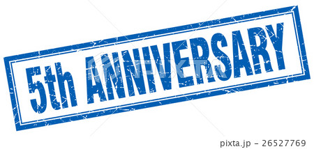 5th anniversary square stamp 5th anniversary square stamp 26527769