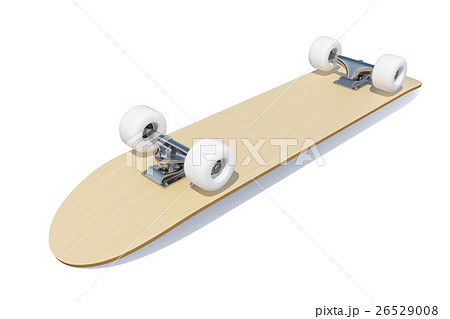 3d rendering skateboard deck isolated on white 3d rendering skateboard deck isolated on white 26529008