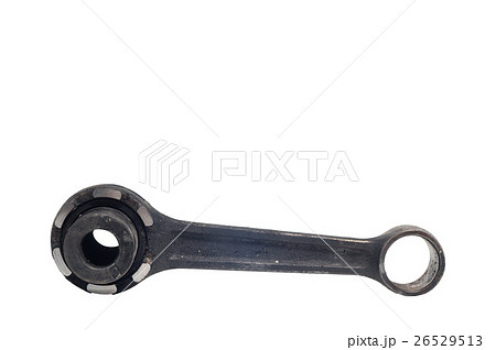 Broken and used piston rod with accessories 26529513