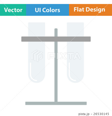 Lab flasks attached to stand icon 26530145