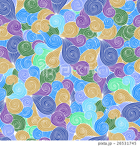 Vector abstract hand-drawn waves texture, wavy Vector abstract hand-drawn waves texture, wavy 26531745