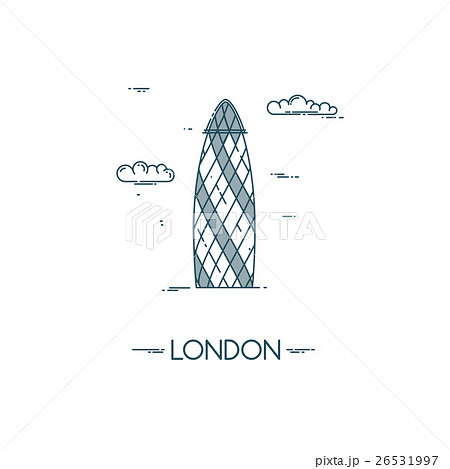Skyscraper Gherkin in City of London. 26531997