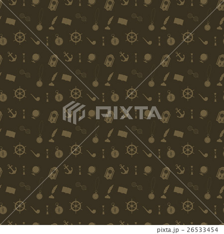 pattern with icons of things working cabinet 26533454