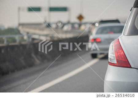 traffic jam with row of car traffic jam with row of car 26534010