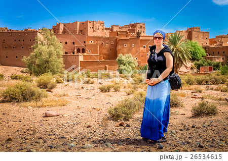 Tourist in front of Kasbah 26534615