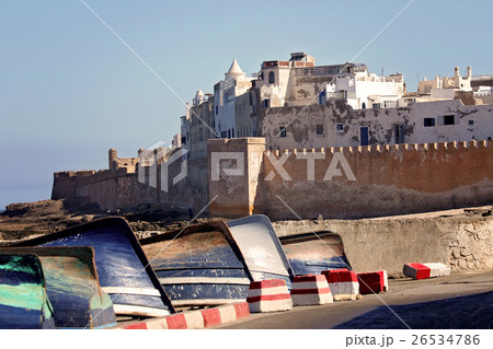 Boats in Essouira harbour 26534786