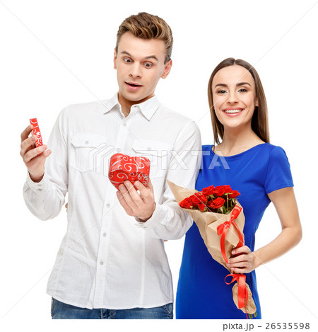 Happy couple on Valentines day 26535598