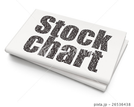 Business concept: Stock Chart on Blank Newspaper 26536438
