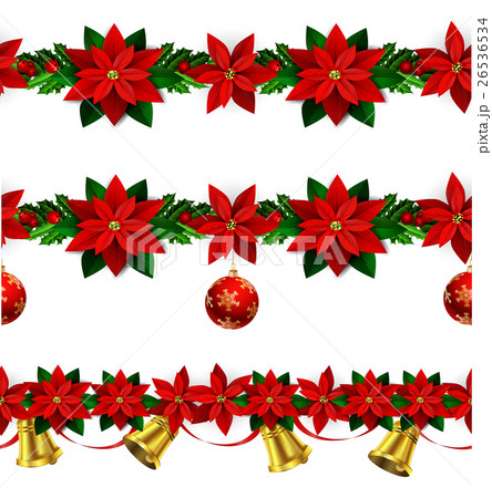 Set of n Seamless Christmas borders 26536534