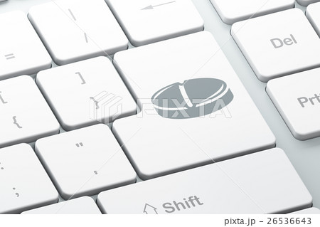 Healthcare concept: Pill on computer keyboard Healthcare concept: Pill on computer keyboard 26536643