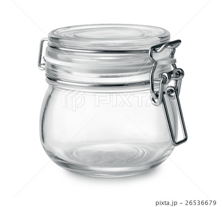 Empty glass jar 26536679