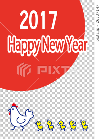 2017 にわとり親子 テンプレート 2017 にわとり親子 テンプレート 26537147