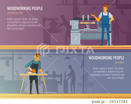 Woodworking Carpentry Service 2 Flat Banners  26537283