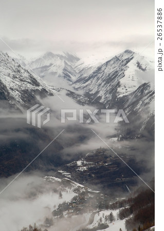 Mountains cloudy landscape Mountains cloudy landscape 26537886