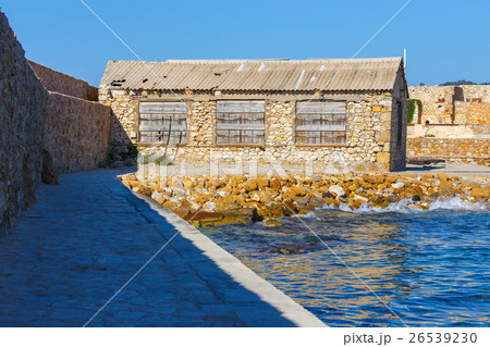 old port and Lighthouse in Chania, Crete, Greece old port and Lighthouse in Chania, Crete, Greece 26539230