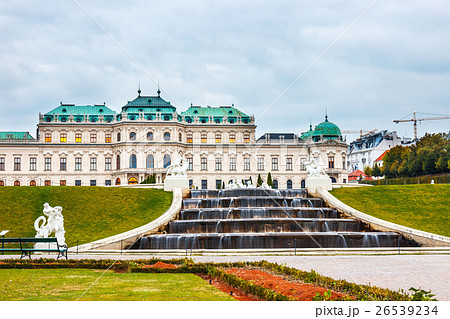 Belvedere palace and garden in Vienna, Austria 26539234