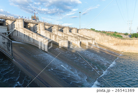 Dam gate in evening, The Pa Sak Cholasit Dam 26541369