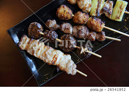 Mix yakitori pork and chicken Mix yakitori pork and chicken 26541952
