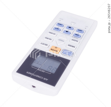 air conditioner remote control isolated on white 26546207