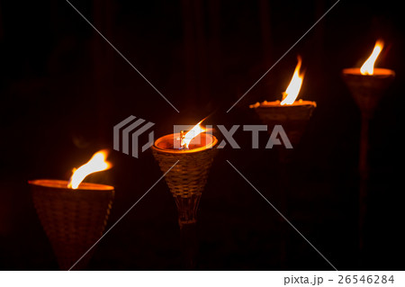Traditional wooden torch flame Traditional wooden torch flame 26546284