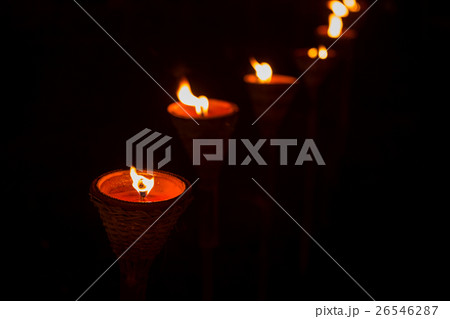Traditional wooden torch flame Traditional wooden torch flame 26546287