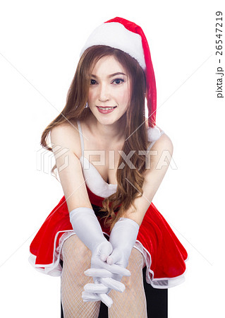 beautiful sexy girl wearing santa claus clothes 26547219