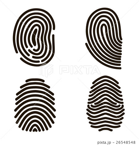 Black Fingerprints Set. Vector 26548548