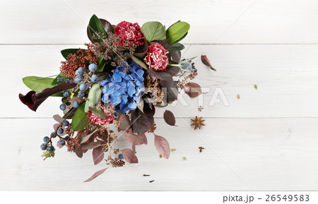Beautiful autumn bouquet composition of dried Beautiful autumn bouquet composition of dried 26549583