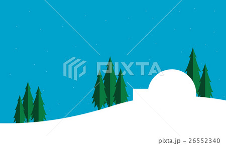 Silhouette of pole house Christmas 26552340