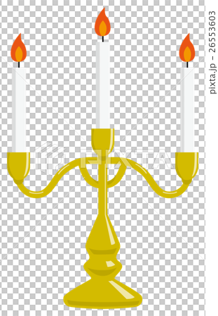 Candle and candlestick Candle and candlestick 26553603