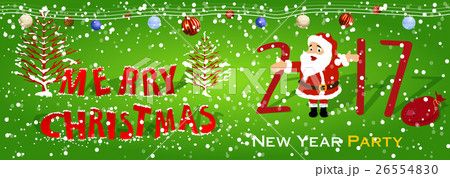 Happy new year 2017 and merry christmas, fireworks 26554830