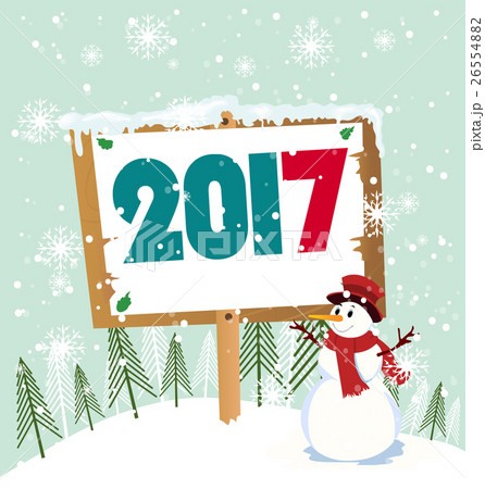 Happy new year 2017 and merry christmas, fireworks 26554882