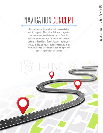Navigation concept with pin pointer Navigation concept with pin pointer 26557649
