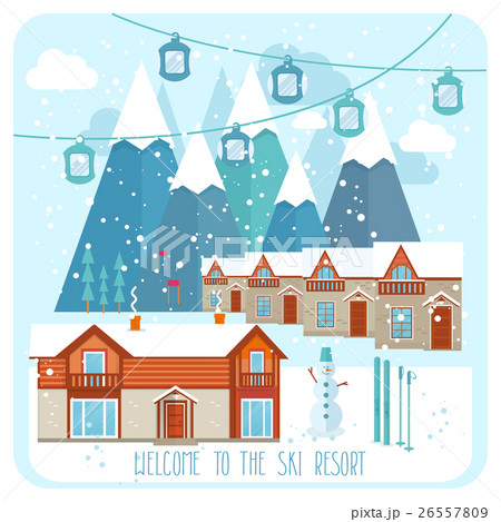 Welcome to the ski resort banner 26557809