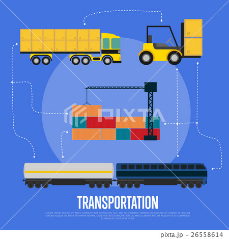 Global transportation and logistics banner 26558614