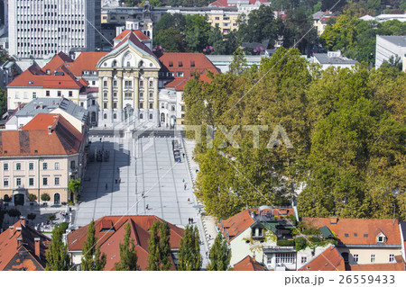 City of Ljubljana architecture and green landscape City of Ljubljana architecture and green landscape 26559433
