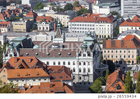 City of Ljubljana architecture and green landscape City of Ljubljana architecture and green landscape 26559434