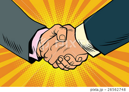 Business handshake, partnership and teamwork 26562748