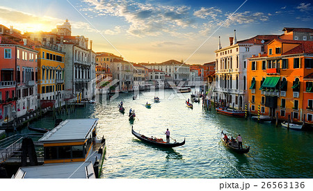 Grand Canal at sunset Grand Canal at sunset 26563136