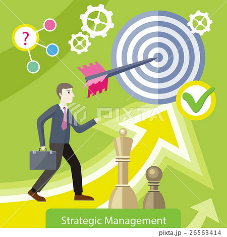 Strategic Management Concept Vector Illustration Strategic Management Concept Vector Illustration 26563414