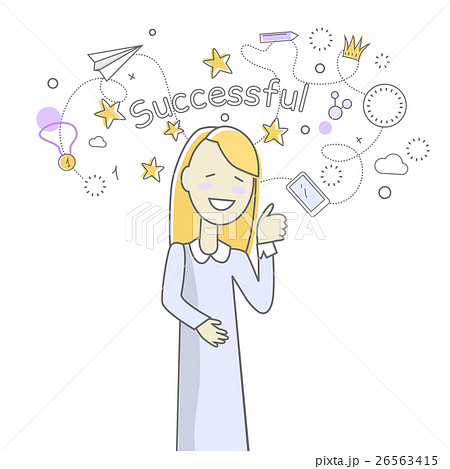 Successful Woman Banner 26563415